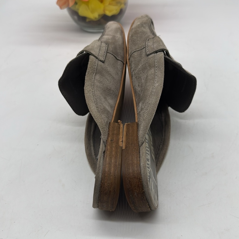 Dolce Vita Gray Suede Slip On Penny Loafer Mule CM8062 - Picture 4 of 6